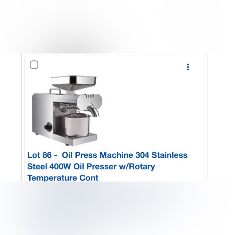 Oil press machine